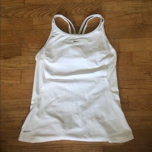 Nike White Active Workout Tank top
